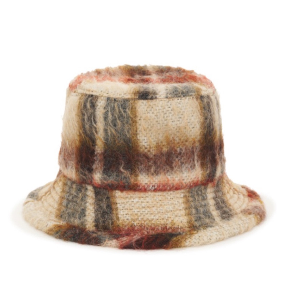 ANINE BING
Cami Bucket Hat Oatmeal Plaid